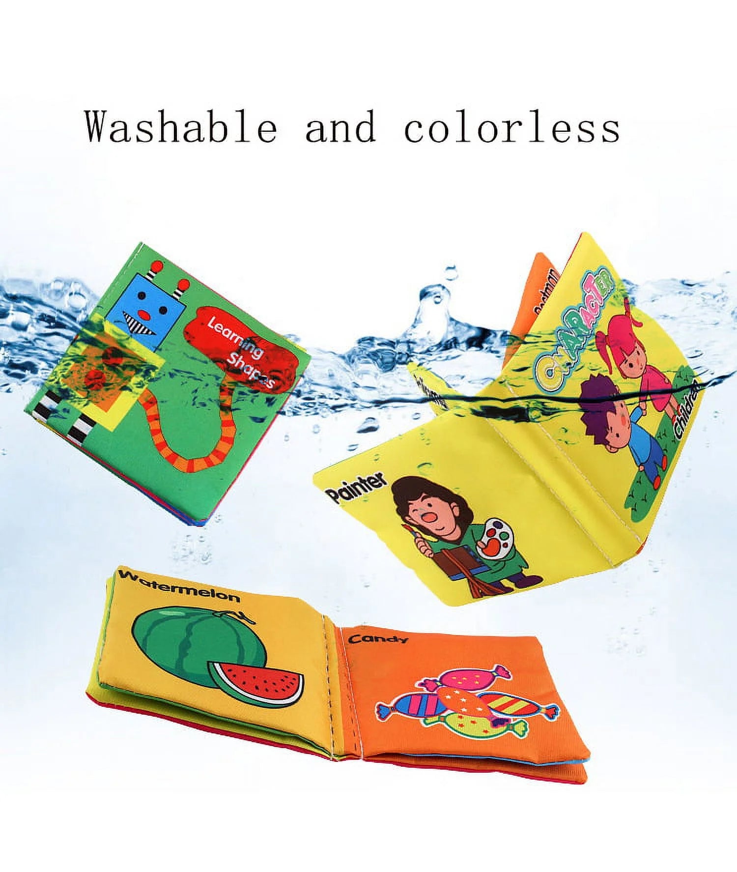 Washable Infant Learning Books 